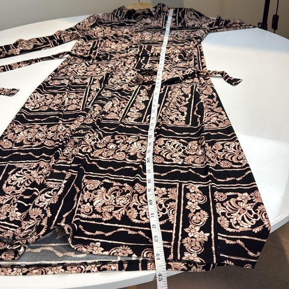 Tommy Hilfiger Long Sleeve Jersey Collar Midi Shirt Dress - Picture 9 of 10